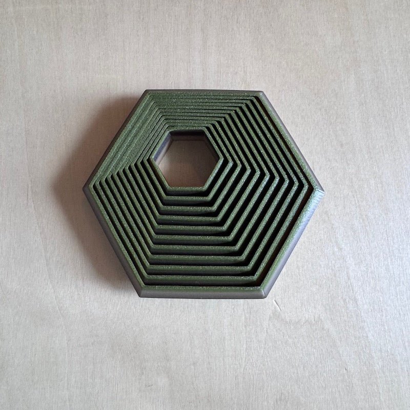 3D Printed Hexagon Fidget.