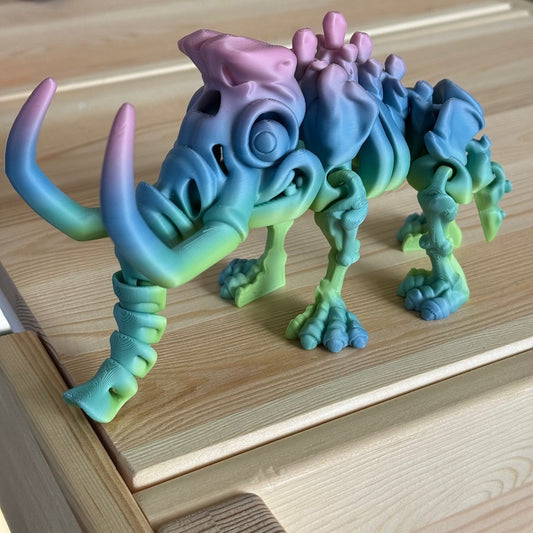 3D Printed Mammoth matte rainbow