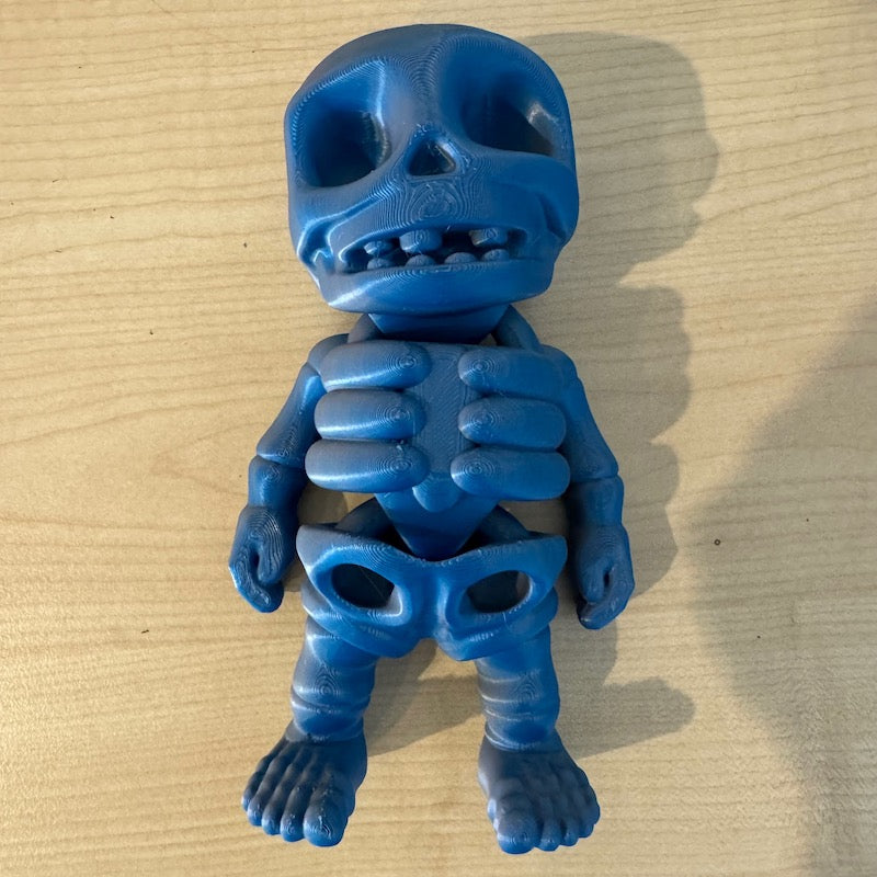 3D Printed Mini Skeleton Upscaled 300%