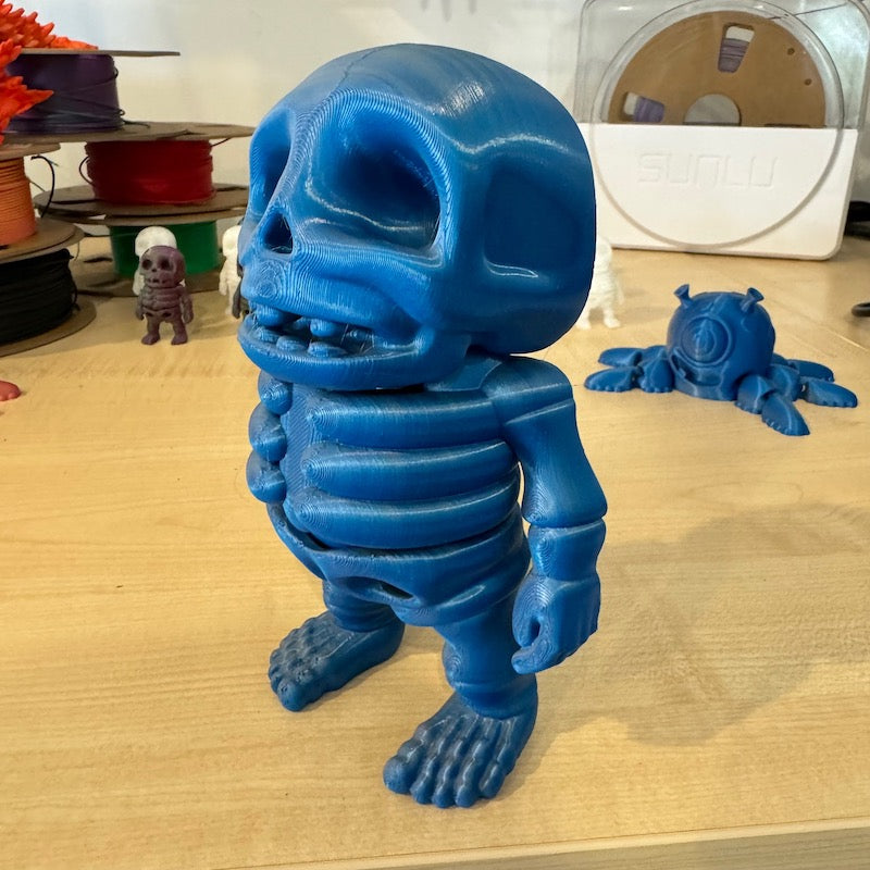 3D Printed Mini Skeleton Upscaled 300%