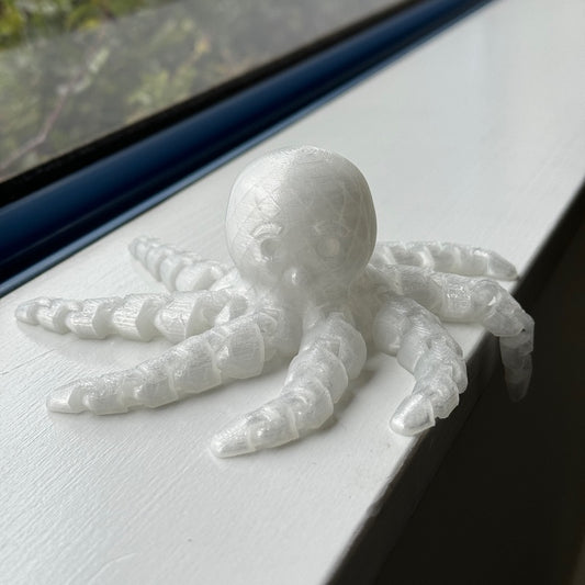 3D Printed Octopus Glow in the Dark Large