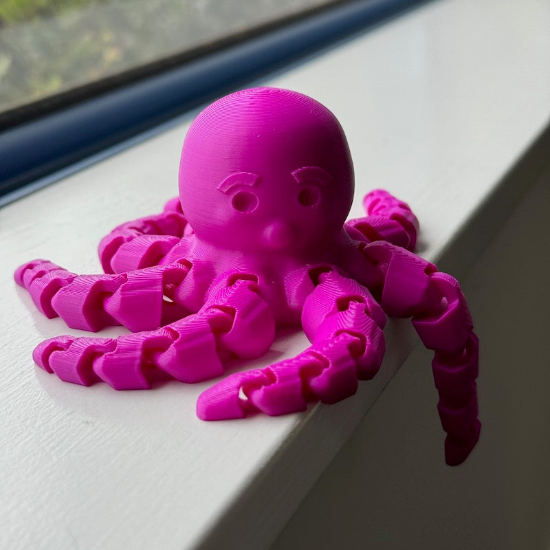 3D Printed Octopus Purple Large