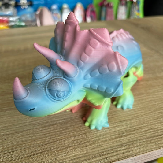 3D Printed Stegasaurus Multicolour matte