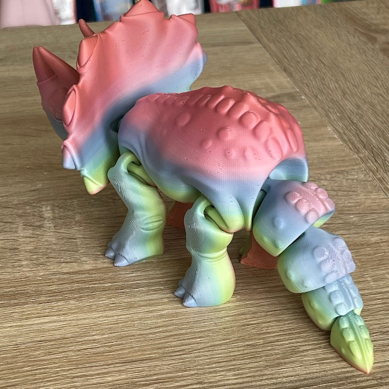 3D Printed Stegasaurus Multicolour matte