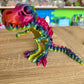 3D Printed T Rex Skeleton Medium size Dark Rainbow
