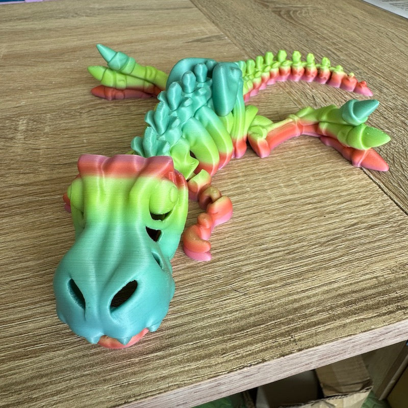 3D Printed T Rex Skeleton Medium size Multicolour Matte 