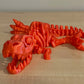 3D Printed T Rex Skeleton Orange Large