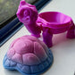 3D Printed Tortoise Trinket Box Purple