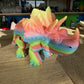 3D Printed Triceratops Multicolour matte Large