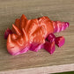 3D Printed Triceratops Multicolour pink/orange mini