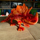 3D Printed Triceratops Skeleton Fire Red