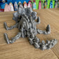 3D Printed Triceratops Skeleton Grey with glitter flecks