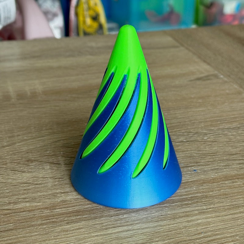 3D Printed Spiral Cone Fidget Toy