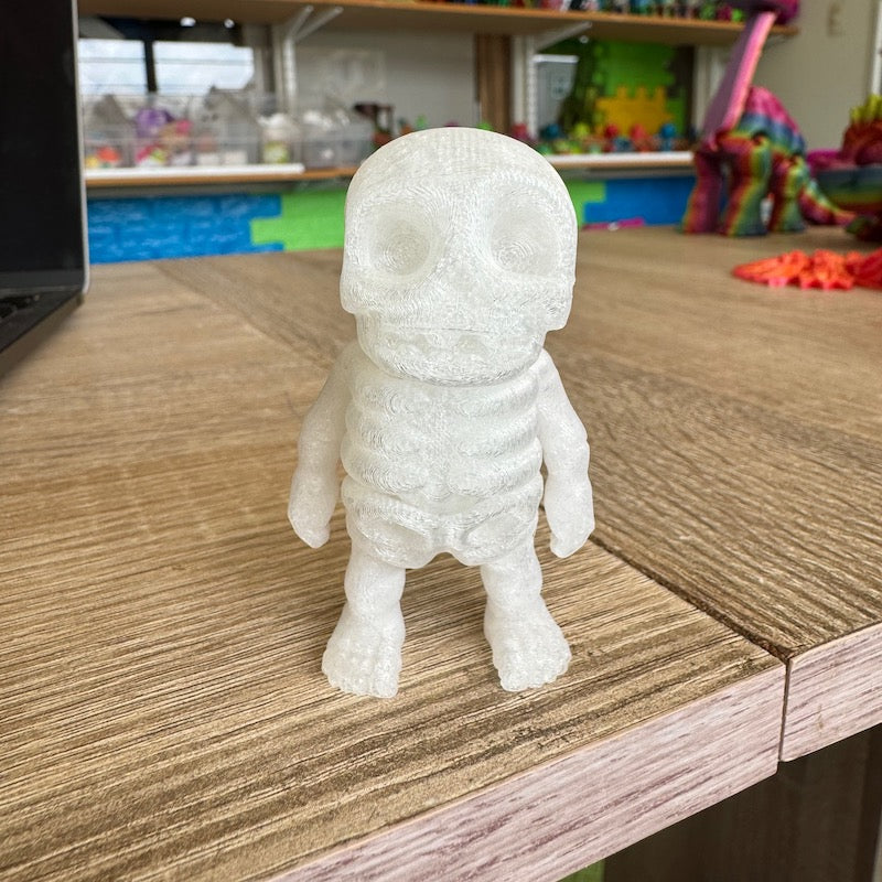 3D Printed Mini Flexi Skeleton Glow in the dark