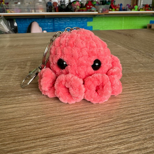 Crochet Mini Octopus Keychain