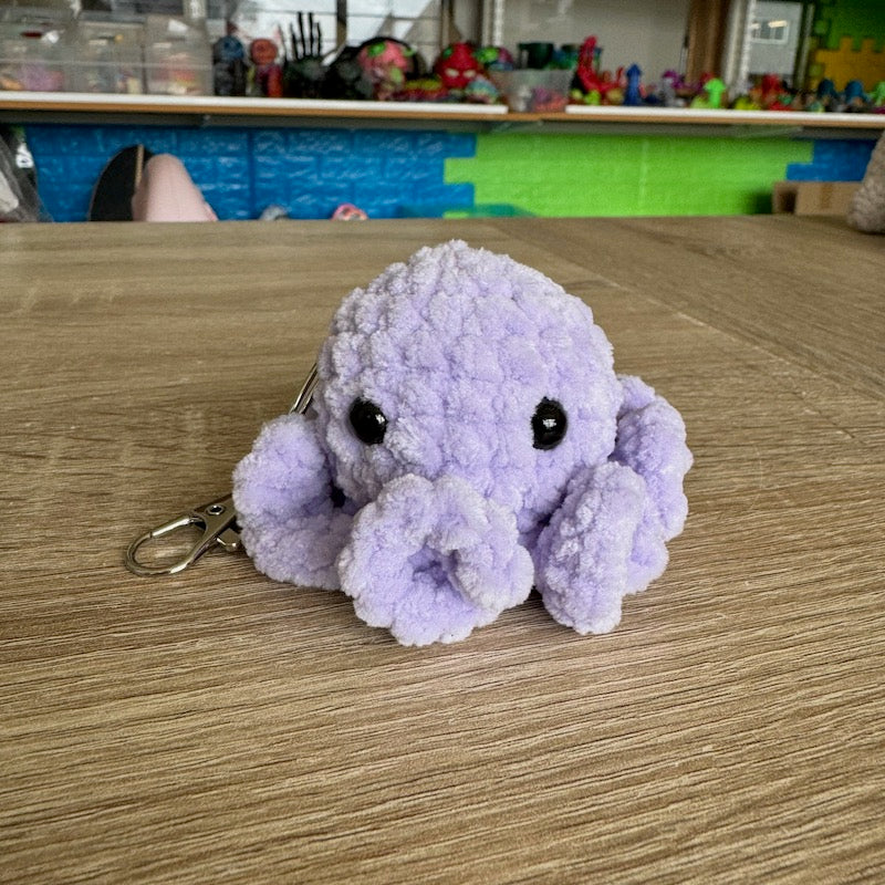 Crochet Mini Octopus Keychain