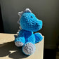 Crochet Stegasaurus Plushie blue