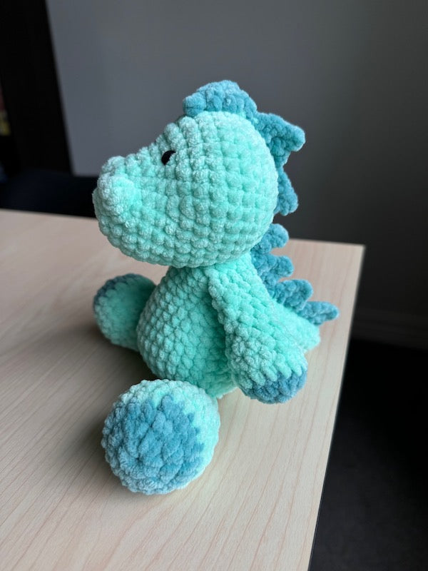 Crochet Stegasaurus Plushie green