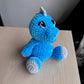 Crochet Stegosaurus Plushie blue