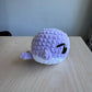 Crochet Whale Plushie mauve