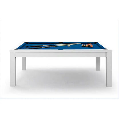 6ft dining pool table white with blue