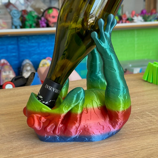 Drunken Frog Wine Bottle Holder Rainbow