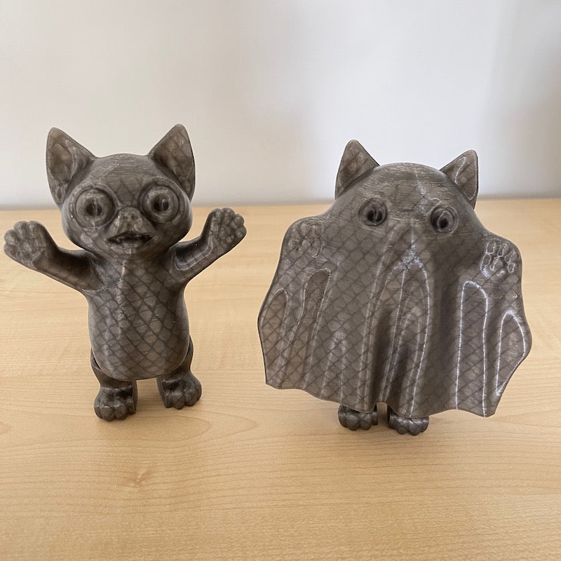 3D Printed Ghost and Boo Kitty Glow in the dark