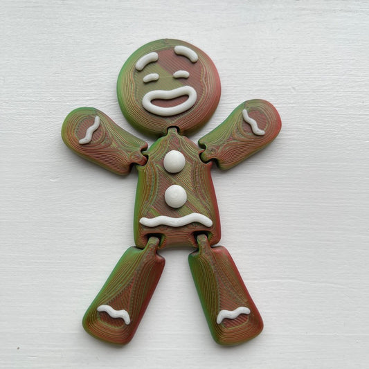 Gingerbread Man Xmas decoratio with white