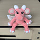 Hand Crocheted Baby Dragon Plushie Soft Coral
