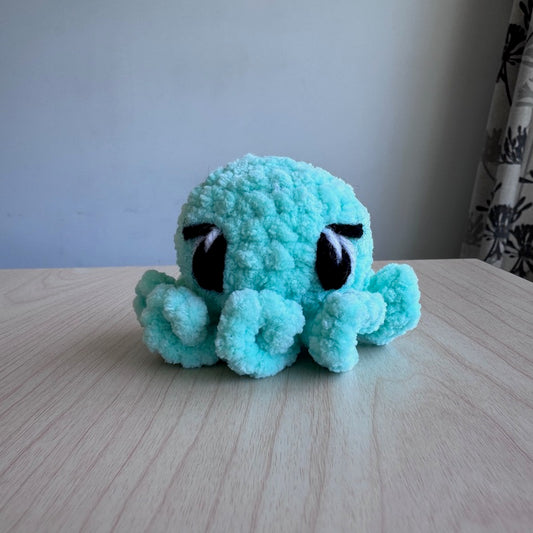 Hand Crocheted Mini Octopus pale green