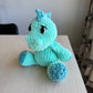 Hand Crocheted Stegosaurus Plushie green