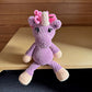 Hand Crocheted Unicorn Plushie Mauve and pink