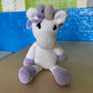 Hand Crocheted Unicorn Plushie White/lilac