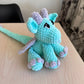 Hand Crocheted Dragon Plushie Soft Green