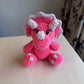 Hand Crocheted Triceratops Plushie Pink