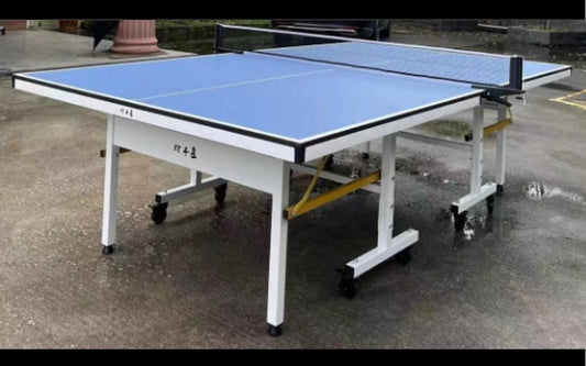 Heavy Duty Table Tennis Table (white legs)