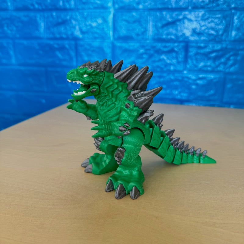 3D Printed Frostzilla green