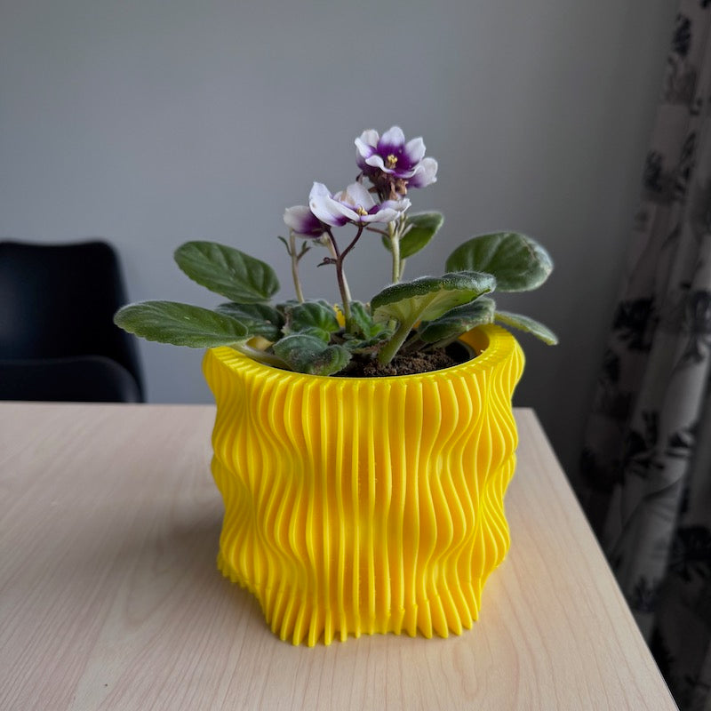 Muxel Planter Pot - Yellow  second.