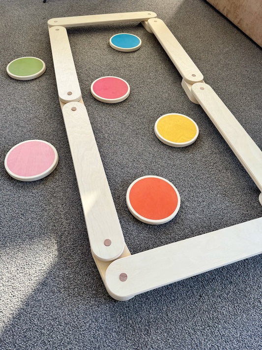 NEW Wooden Balance Beam and Stepping Stones