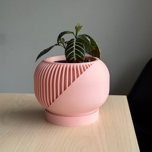 Narvo Planter Pot pale pink.
