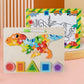 Number and Shapes Wooden Puzzle