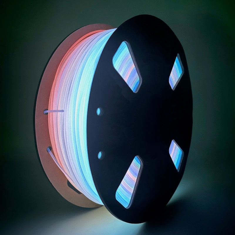 Luminious Filament PLA 3D Printer Filament Luminous Rainbow