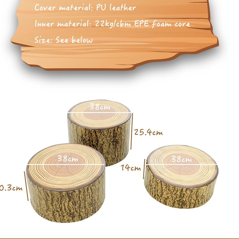 Soft Play 3 Piece Log Rounds