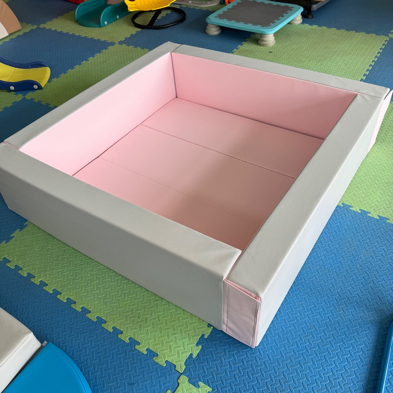 Soft Play Full Foam Ball Pit with mat pink