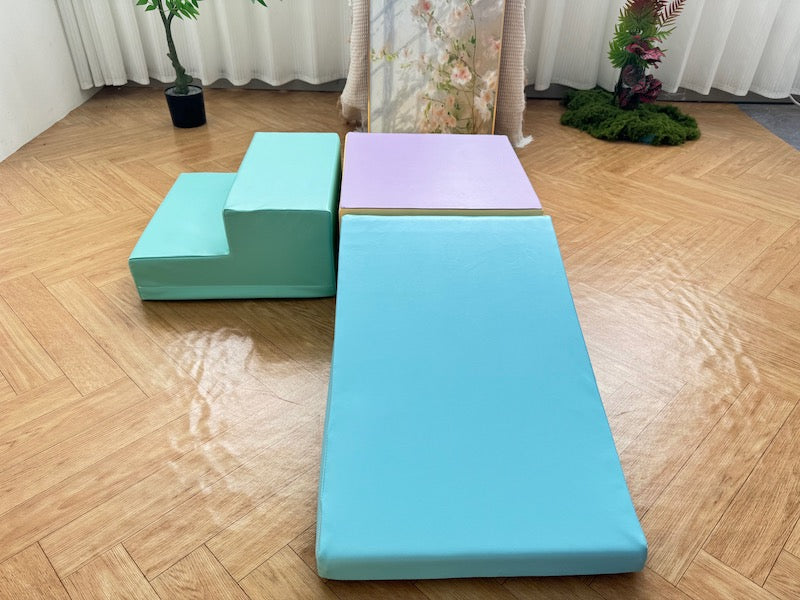 Soft Play Low Climber -Pastel Rainbow Value Set
