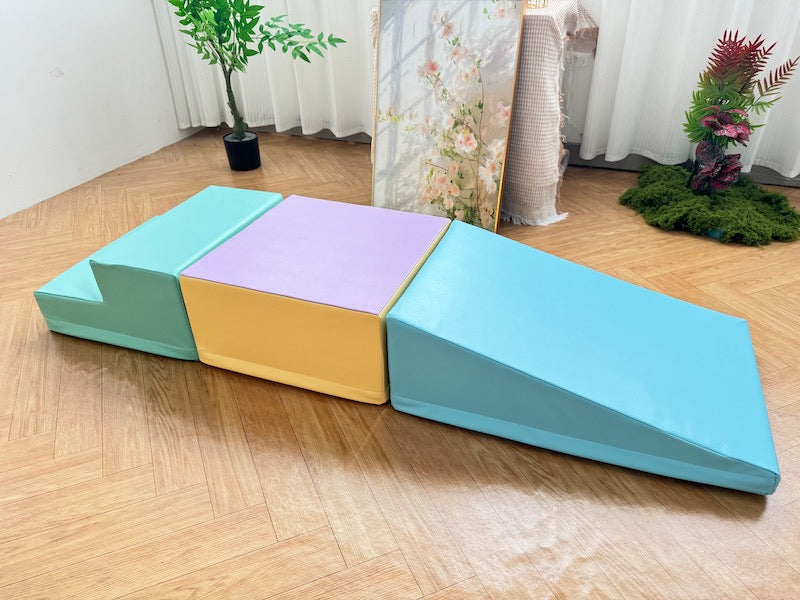 Soft Play Low Climber -Pastel Rainbow Value Set