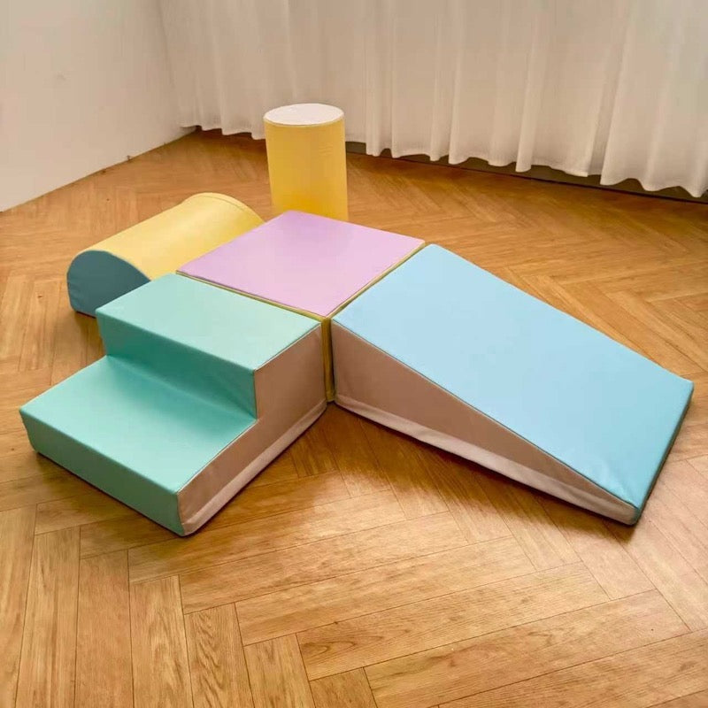 Soft Play Step and Roll -pastel rainbow value set