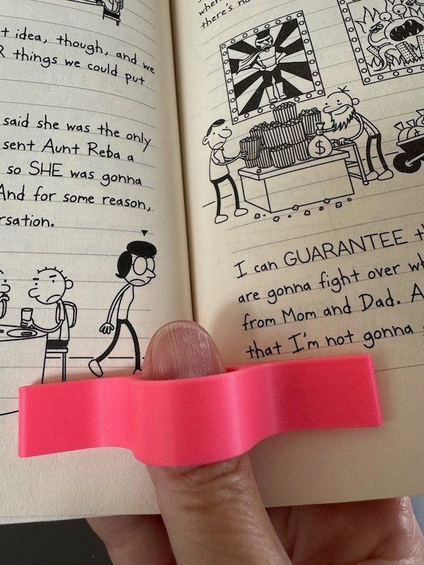 3D Printed Thumb Book Spreader