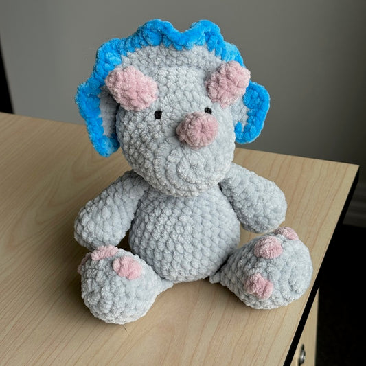 Triceratops Plushie blue