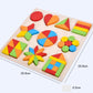 Wooden shapes Puzzle geometric